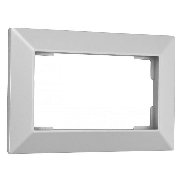 Рамка для двойной розетки arte milano am-503.03 503.03-double.silver